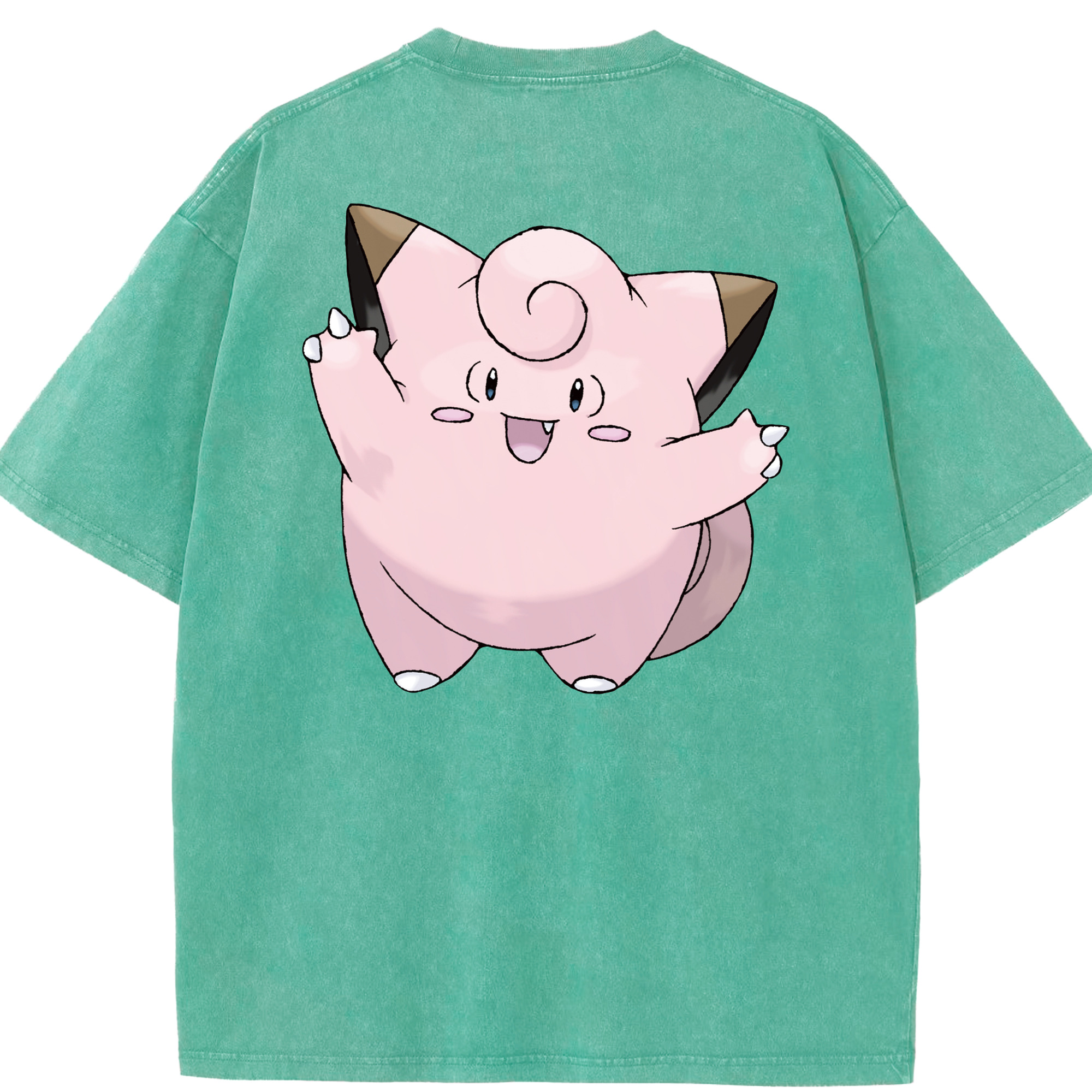 （画像用） ポケットモンスター Pokémon 綿100% ヴィンテージ風 半袖Tシャツ（背面プリント）